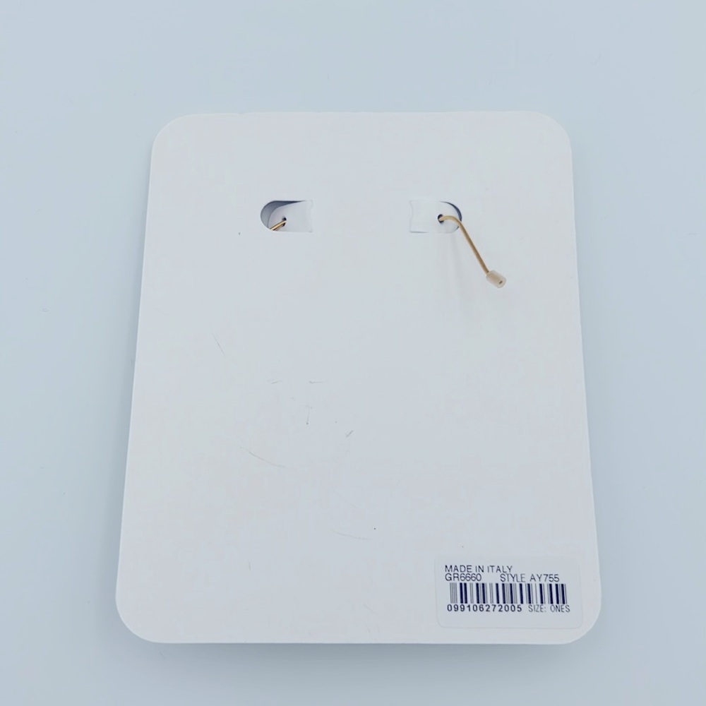 J. Crew Made In Italy Oversized Acetate Drop Earrings NWT - Picture 2 of 4